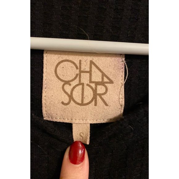 Chaser waffle knit top button sleeve - Picture 3 of 3